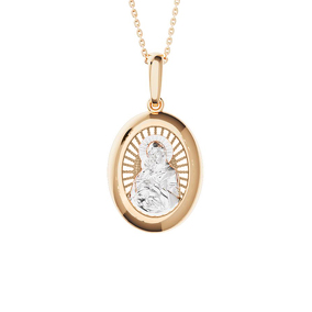 Золотая подвеска «Фёдоровская икона Божьей Матери»