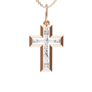 Золотой крест «Спаси и сохрани»