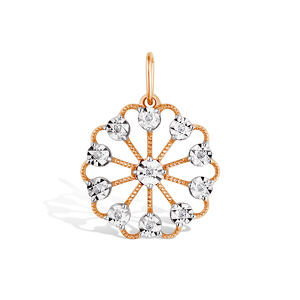 Золотая подвеска с бриллиантами