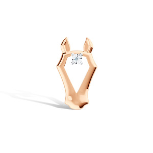 Золотая подвеска «Символ года» с бриллиантом