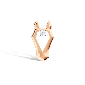 Золотая подвеска с бриллиантом 30-1952