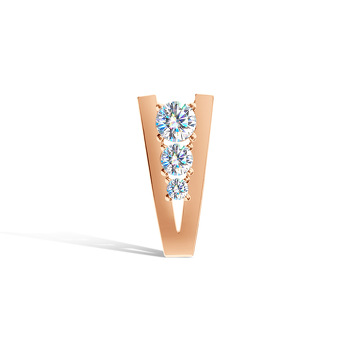 Золотая подвеска с муассанитом