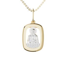 Золотая подвеска «Николай Чудотворец» с бриллиантами