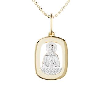 Золотая подвеска «Николай Чудотворец» с бриллиантами