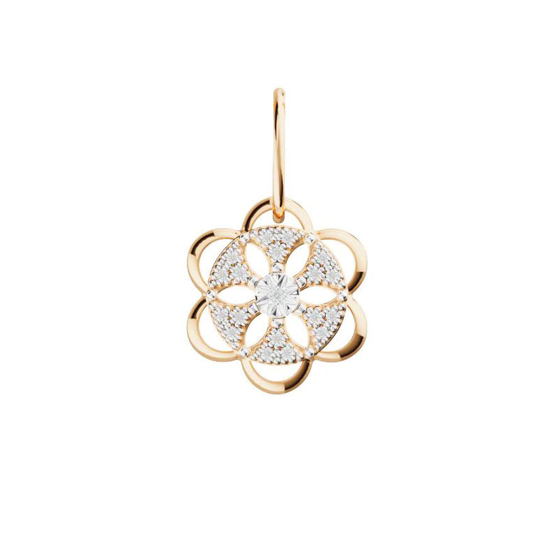 Золотая подвеска с бриллиантами