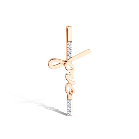 Золотая подвеска с бриллиантами