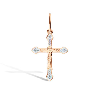 Золотой крест с бриллиантами