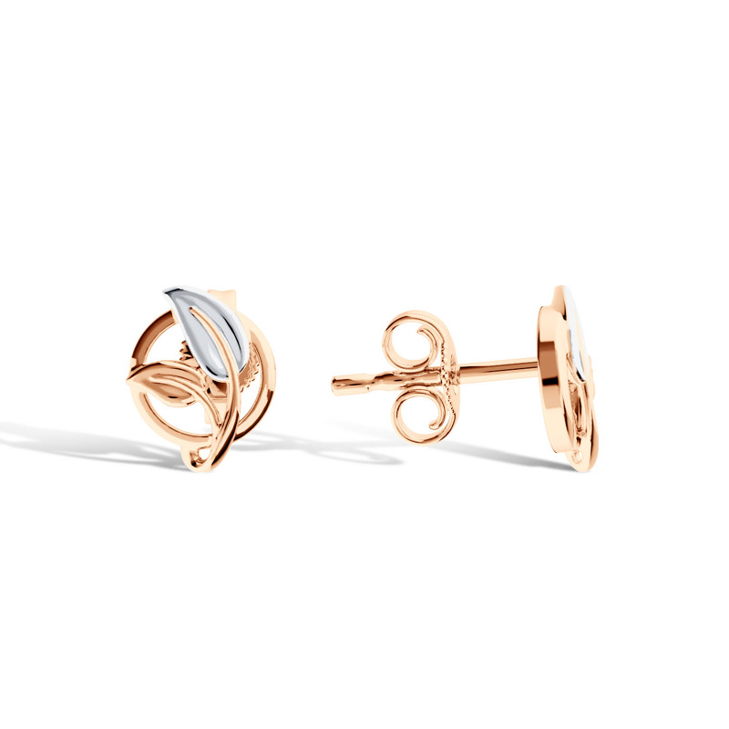 Золотые серьги-пусеты