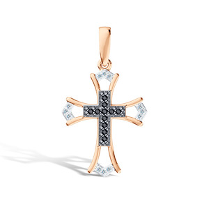 Золотой крест с бриллиантами