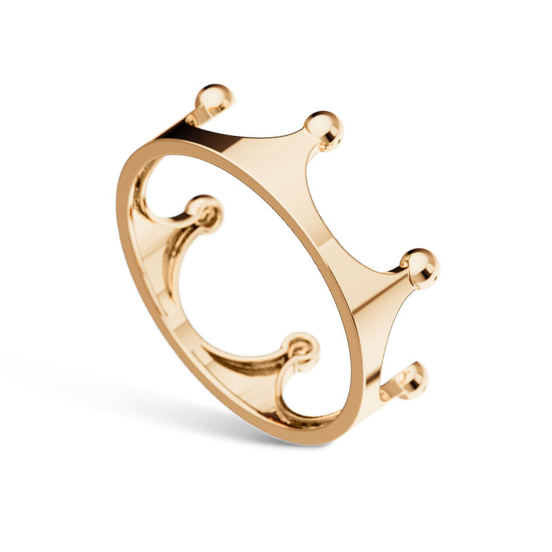 Золотое кольцо «Сердце королевы»