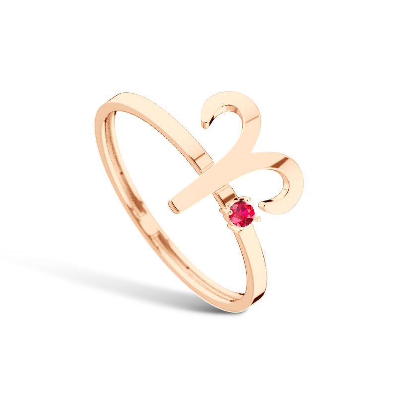 Золотое кольцо с рубином