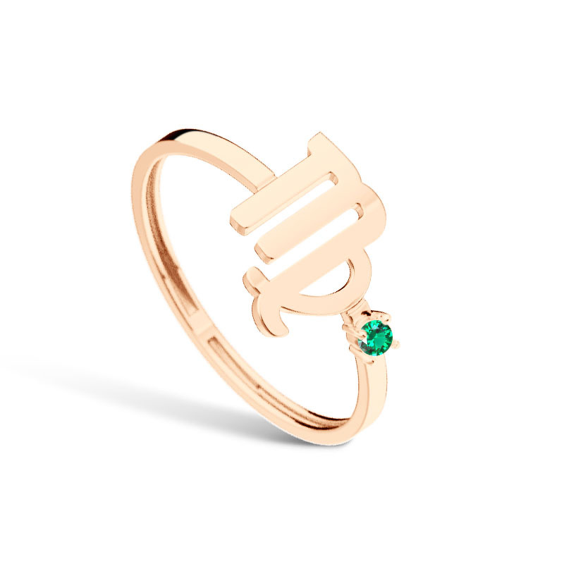 Золотое кольцо с изумрудом