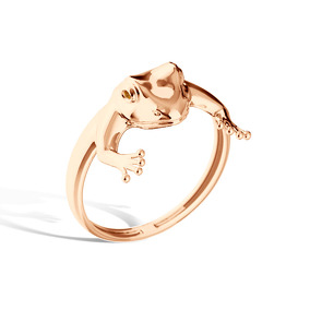 Золотое кольцо с фианитами