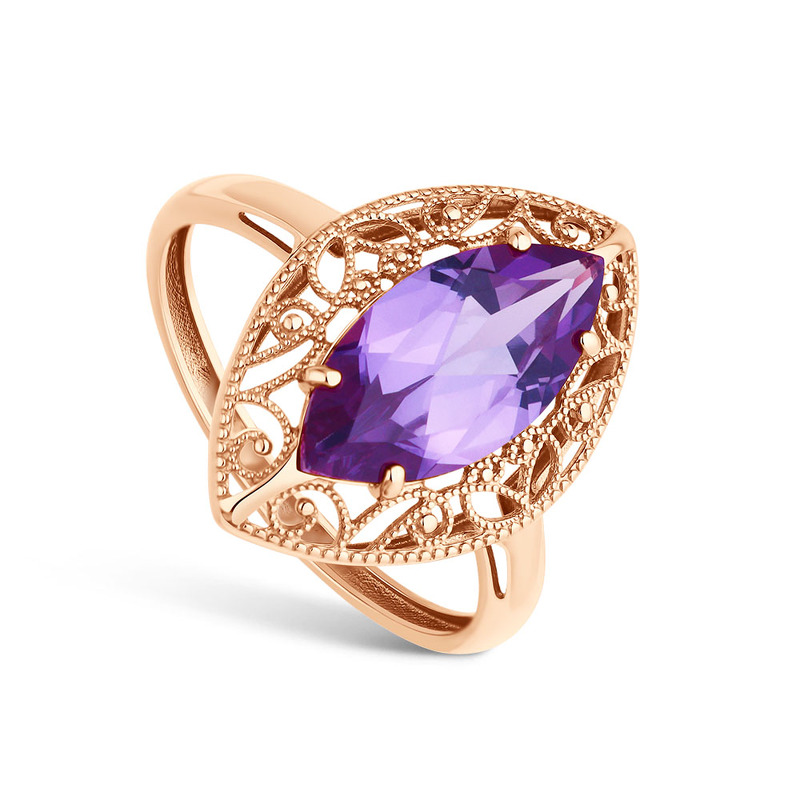 Золотое кольцо с александритом