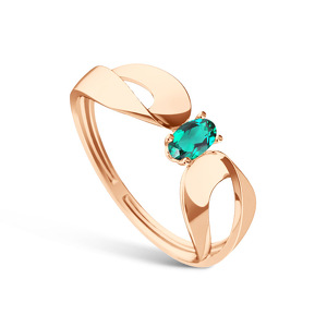 Золотое кольцо с изумрудом