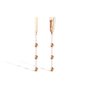 Серьги из красного золота «Дорика» 20-1144