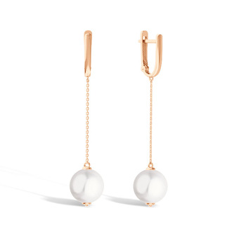 Золотые серьги с жемчугом