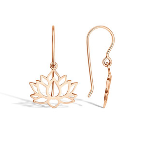 Золотые серьги «Дыхание лотоса»