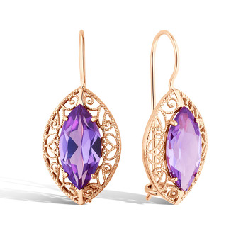 Золотые серьги с