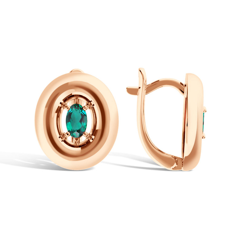 Золотые серьги с