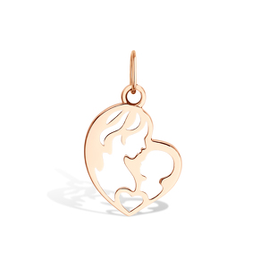 Золотая подвеска «Сердце матери»