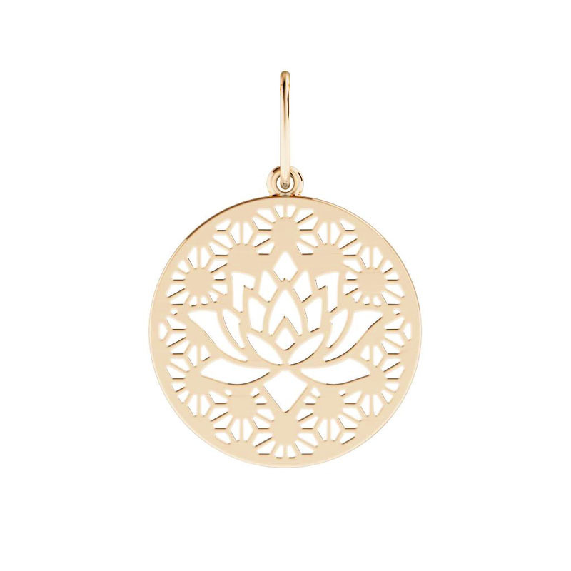 Золотая подвеска «Дыхание лотоса»