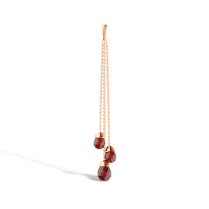 Золотая подвеска с гранатами