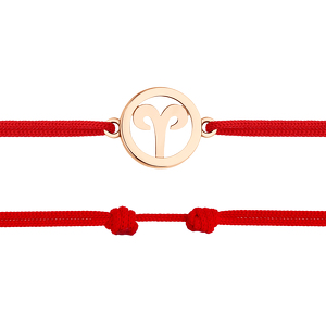 Золотой браслет «Овен»