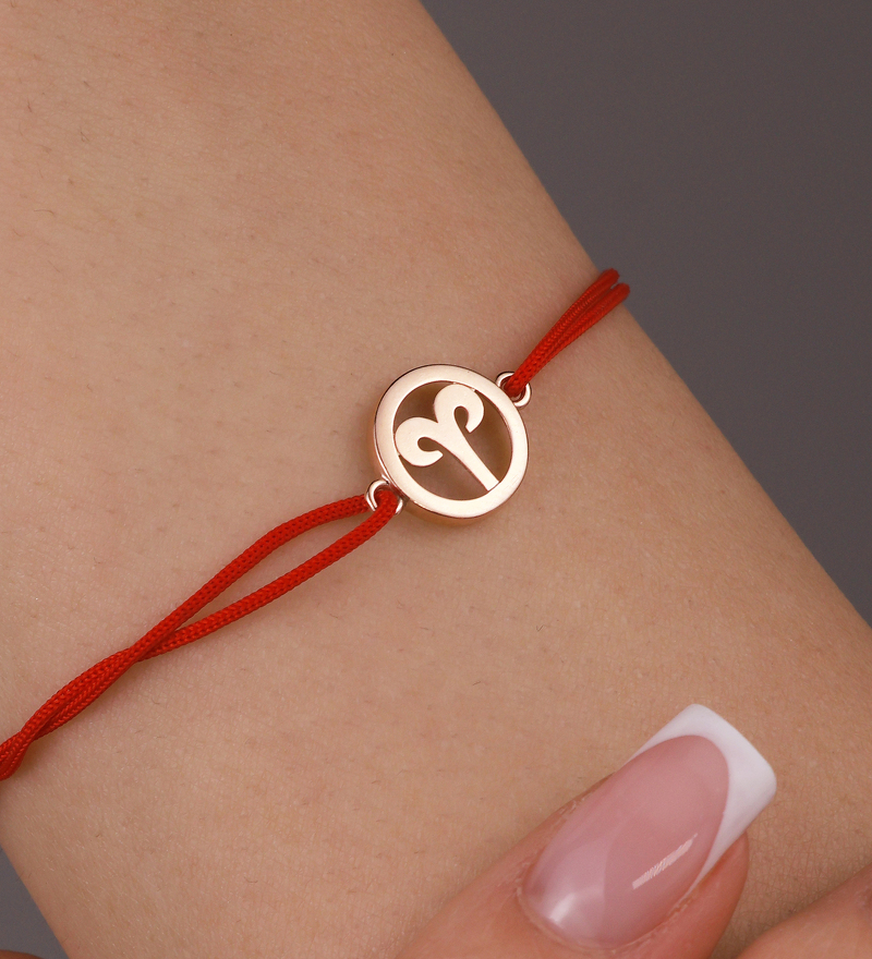 Золотой браслет «Овен»