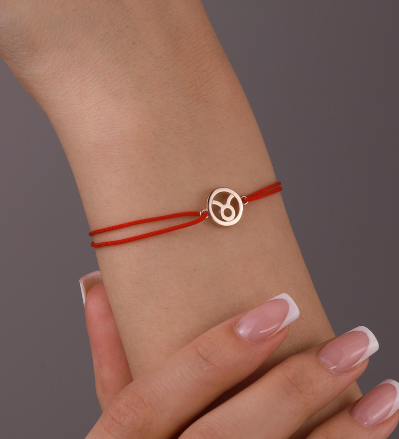 Золотой браслет «Телец»