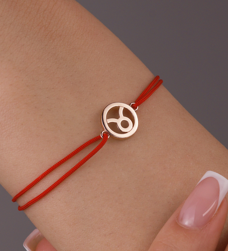 Золотой браслет «Телец»