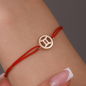 Золотой браслет «Близнецы»