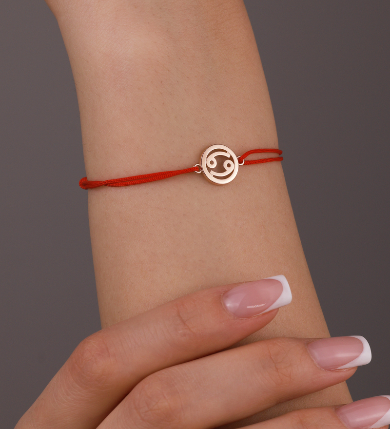 Золотой браслет «Рак»