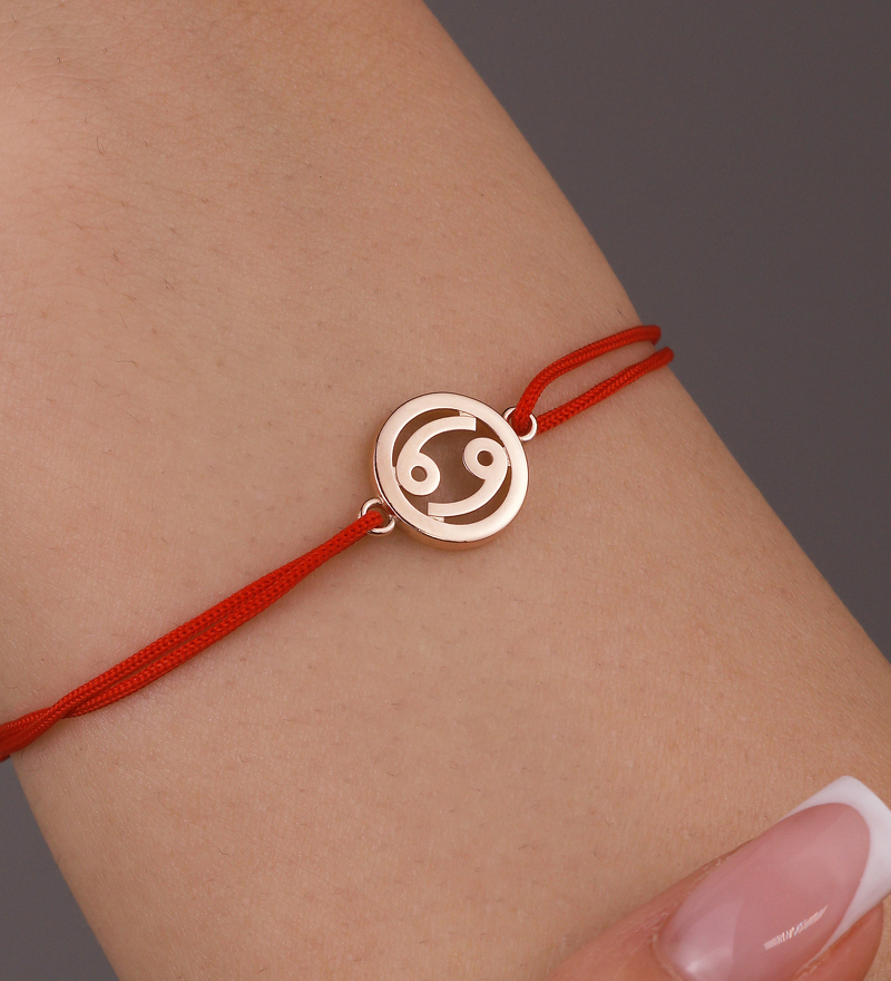 Золотой браслет «Рак»