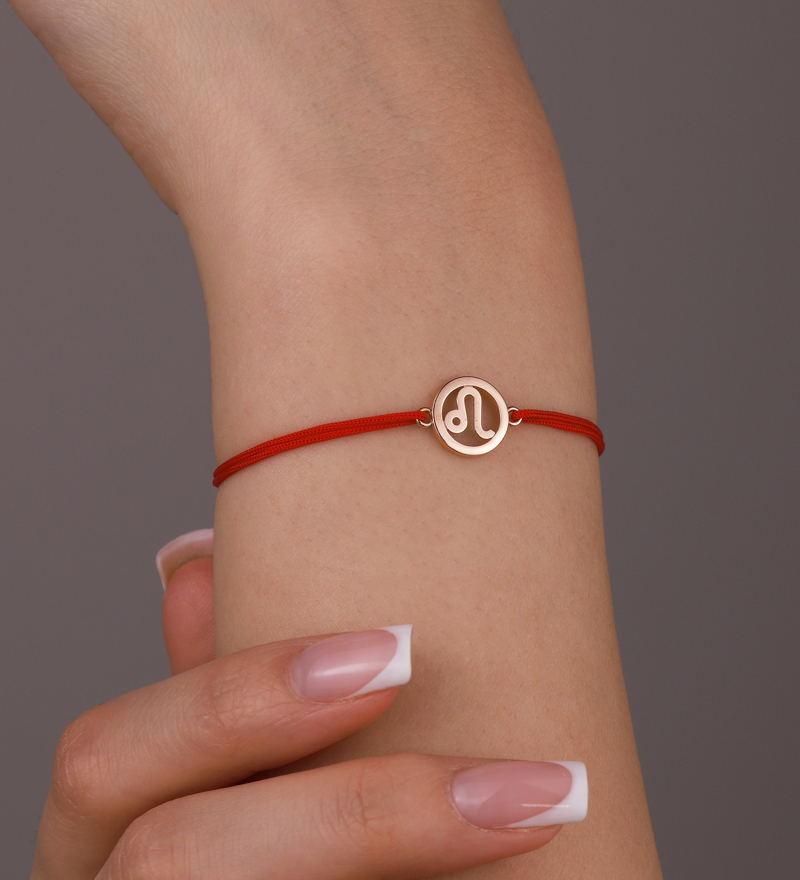 Золотой браслет «Лев»