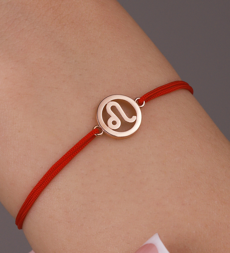 Золотой браслет «Лев»