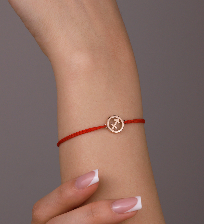 Золотой браслет «Стрелец»