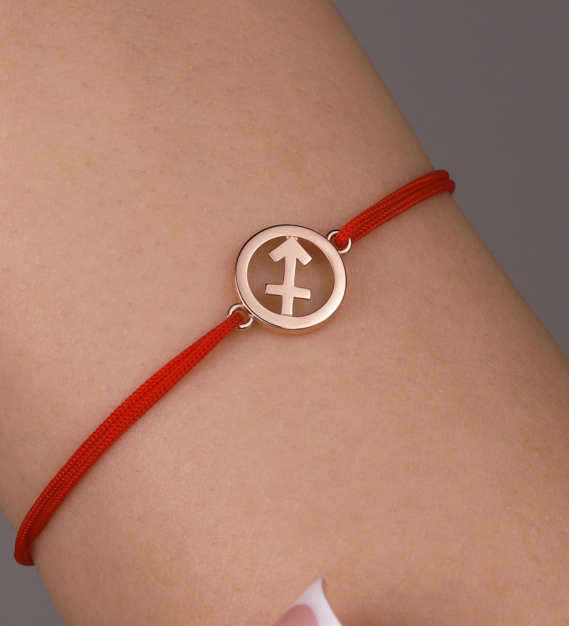 Золотой браслет «Стрелец»