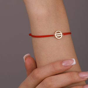 Золотой браслет «Водолей»