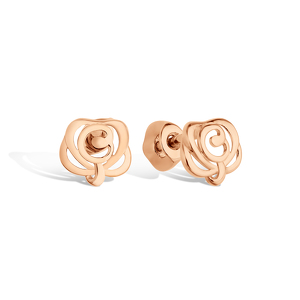 Золотые серьги-пусеты «Лепесток»