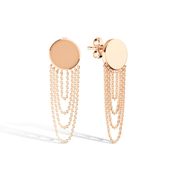 Золотые серьги-пусеты