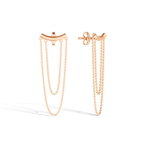 Золотые серьги-пусеты