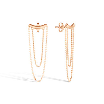 Золотые серьги-пусеты