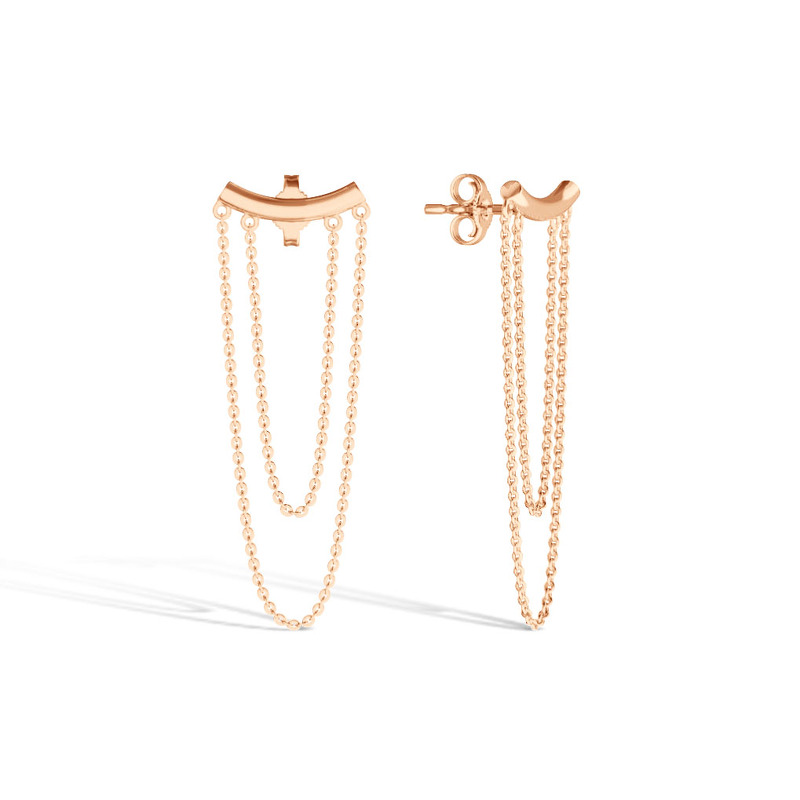 Золотые серьги-пусеты