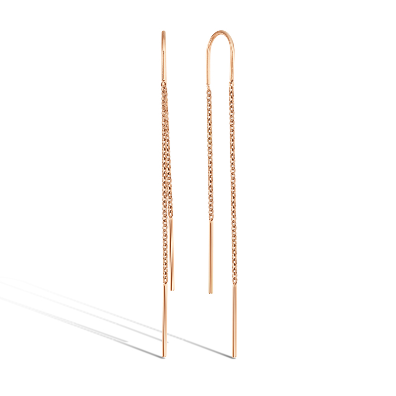 Золотые серьги-продевки