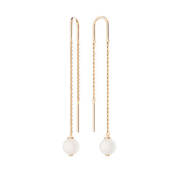 Золотые серьги с жемчугом