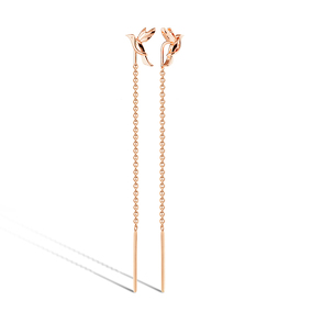 Серьги из красного золота