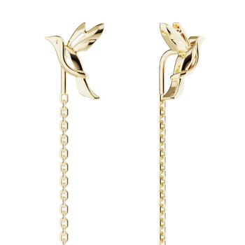 Серьги из красного золота 80-1251