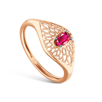 Золотое кольцо с рубином