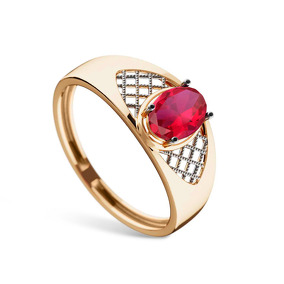 Золотое кольцо с рубином